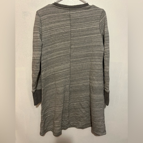 Club Monaco Gray Sweater Dress Tunic Terry Crew Neck size 10 - Picture 2 of 7
